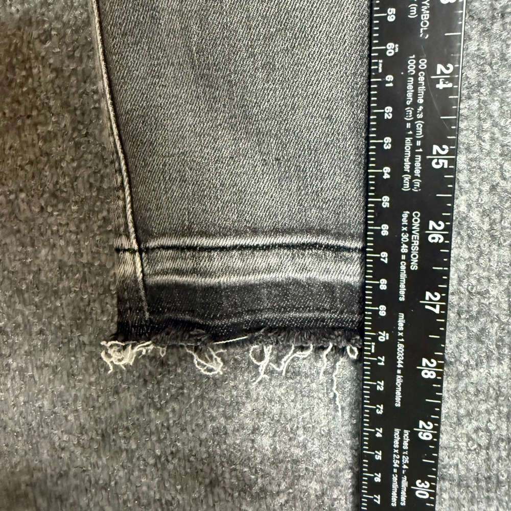Judy Blue Jeans Womens 5 27 Gray Skinny Distressed Frayed Released Hem High Rise - Picture 4 of 15